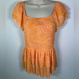 DR2 women’s peplum top size medium